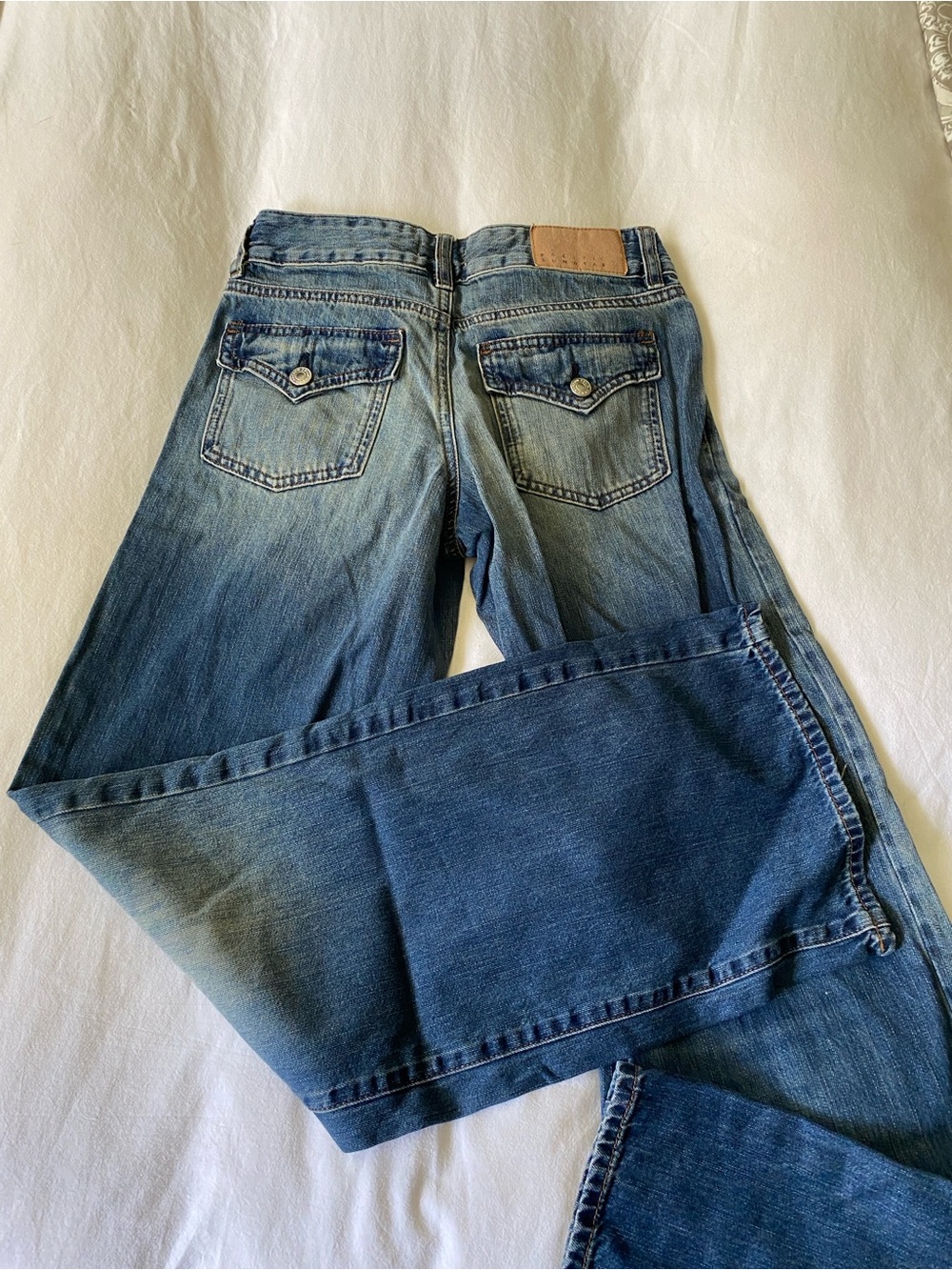 PacSun Two-Tone Blue Bootcut Jeans